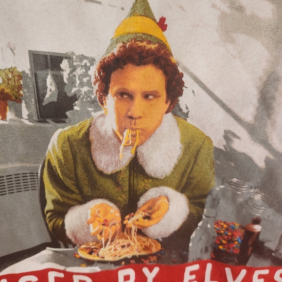 Elf Holiday Unisex Tshirt Med - Picture 2 of 5